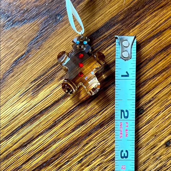 Holiday Cheers Gingerbread Man Ornament | Swarovski Swarovski Brown crystal Gingerbread Ornament NWT